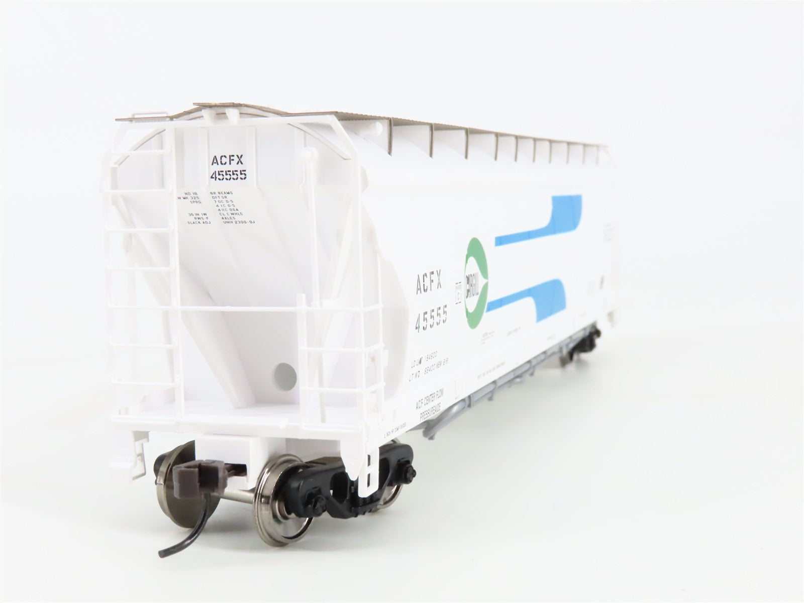 HO Scale Atlas 1514-2 ACFX Cargill Pressureaide Centerflow Hopper 45555 RTR
