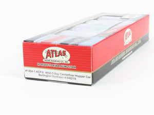 HO Scale Atlas 1454-1 BN Burlington Northern 3-Bay Centerflow Hopper Car RTR