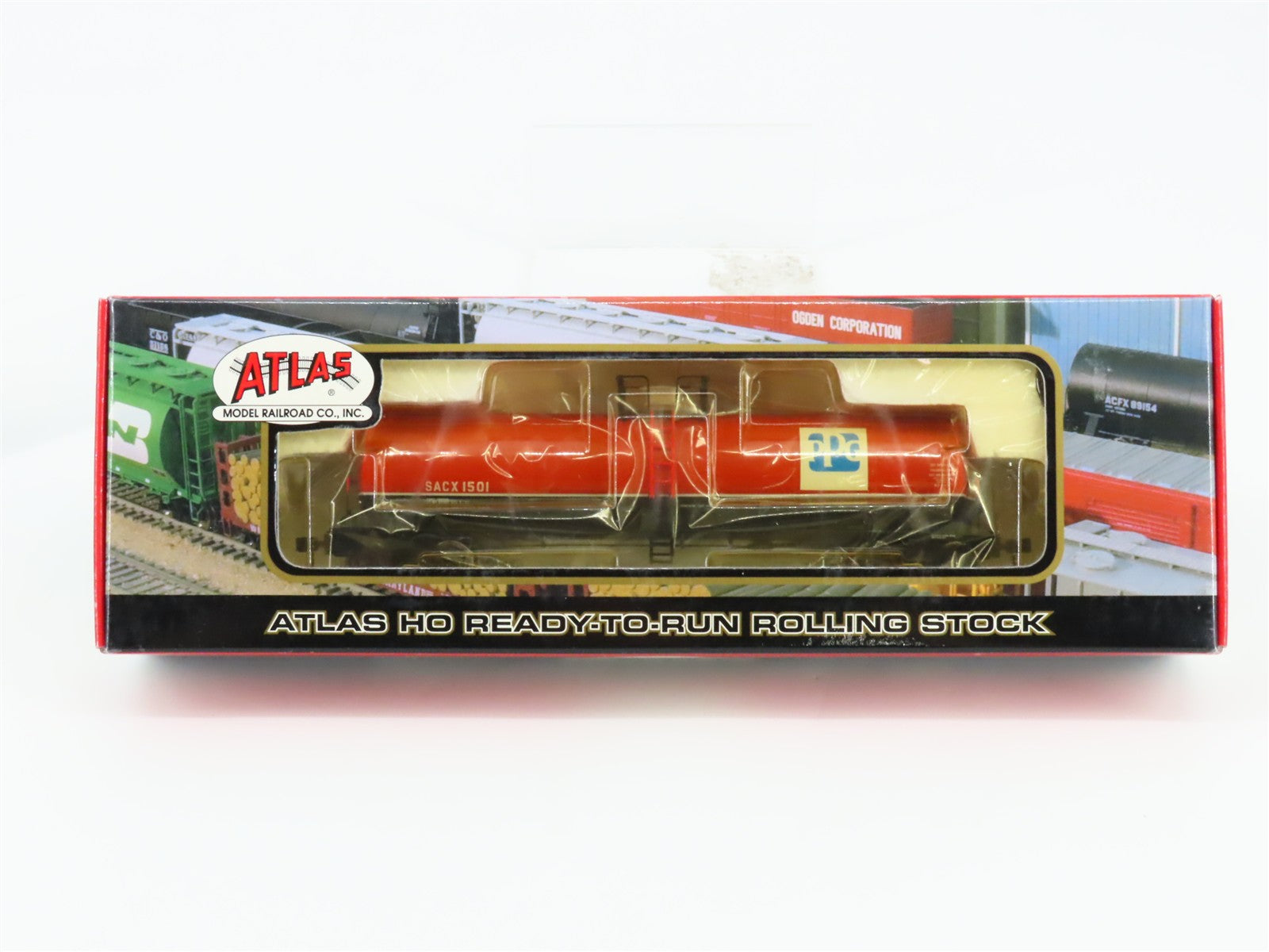 HO Scale Atlas 1557-3 SACX PPG 17,360 Gallon Tank Car 1501 RTR