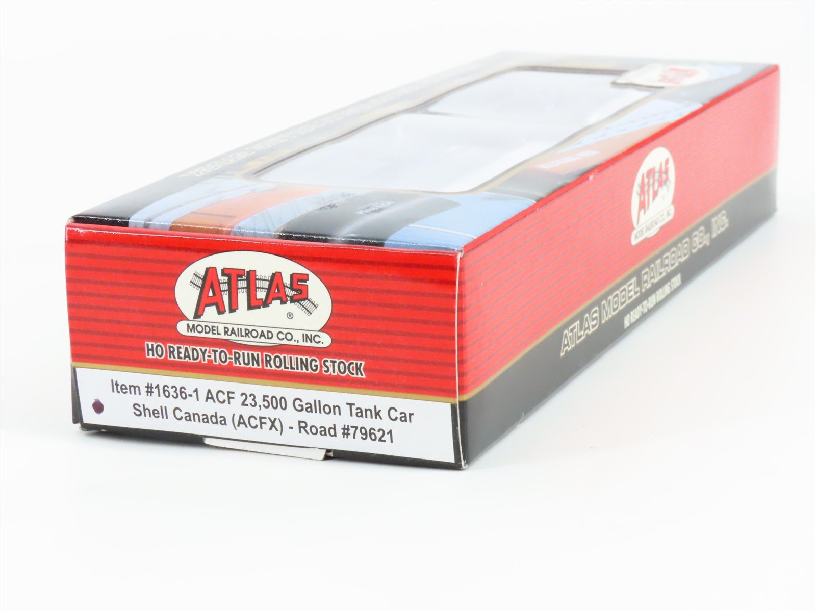 HO Scale Atlas 1636-1 ACFX Shell Canada ACF 23,500 Gallon Tank Car 79621 RTR