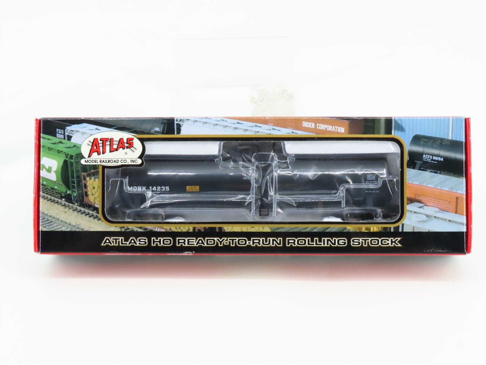 HO Scale Atlas 1624-5 MOBX Mobil ACF 23,500 Gallon Tank Car 14235 RTR