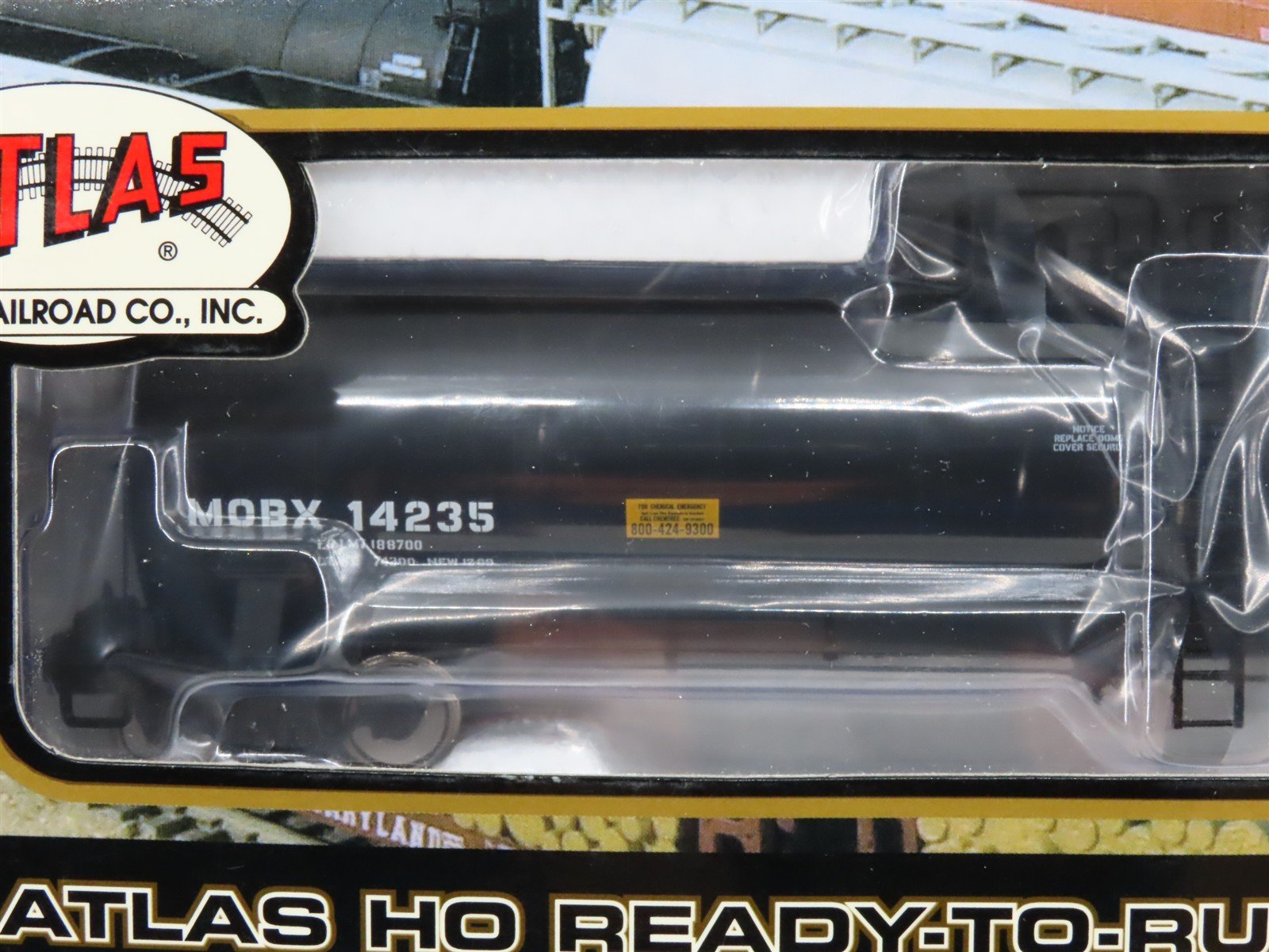 HO Scale Atlas 1624-5 MOBX Mobil ACF 23,500 Gallon Tank Car 14235 RTR