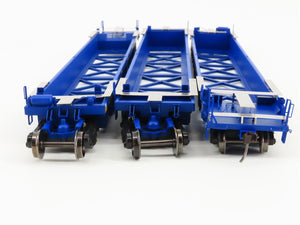 HO Scale Atlas 20004609 SFLC BNSF Railway 53' Flat Car 3-Pack 9059 RTR