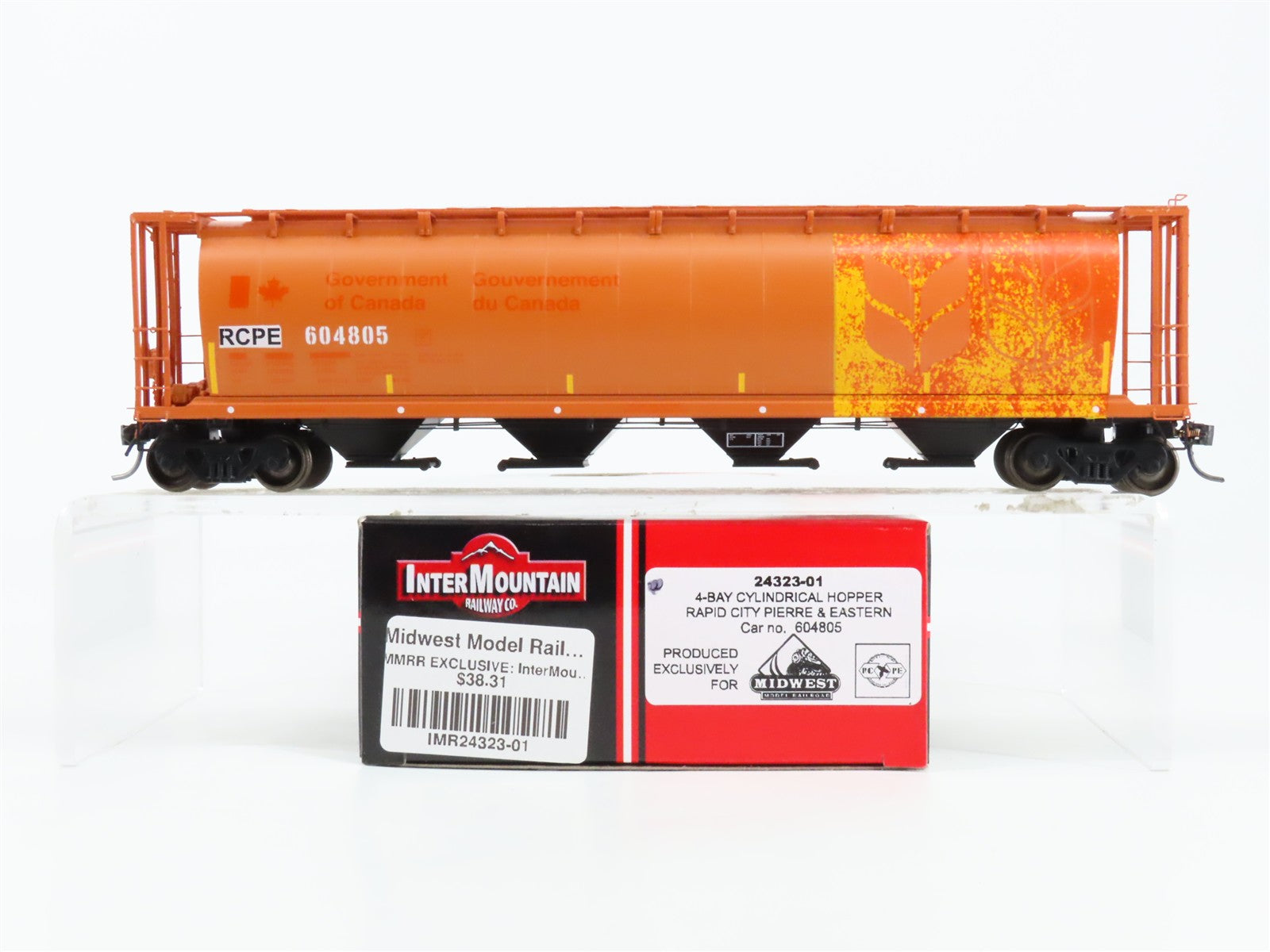 HO Scale InterMountain 24323-01 Rapid City, Pierre & Eastern Hopper RTR