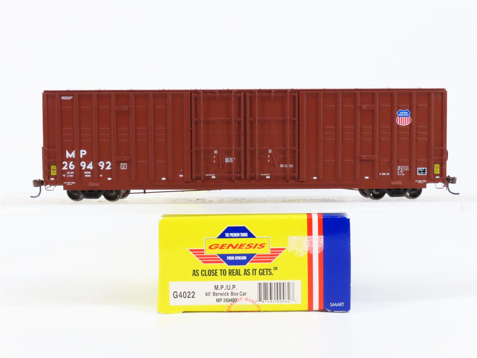 HO Scale Athearn G4022 MP Missouri Pacific 60' Berwick Box Car 269492 RTR
