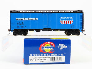 HO Scale Athearn 71314 URTX American Beef Packers Inc. 40' Steel Reefer RTR