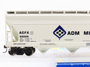 HO Scale Athearn 72263 ACFX ADM Milling Co. 55' 4-Bay Covered Hopper 56666 RTR