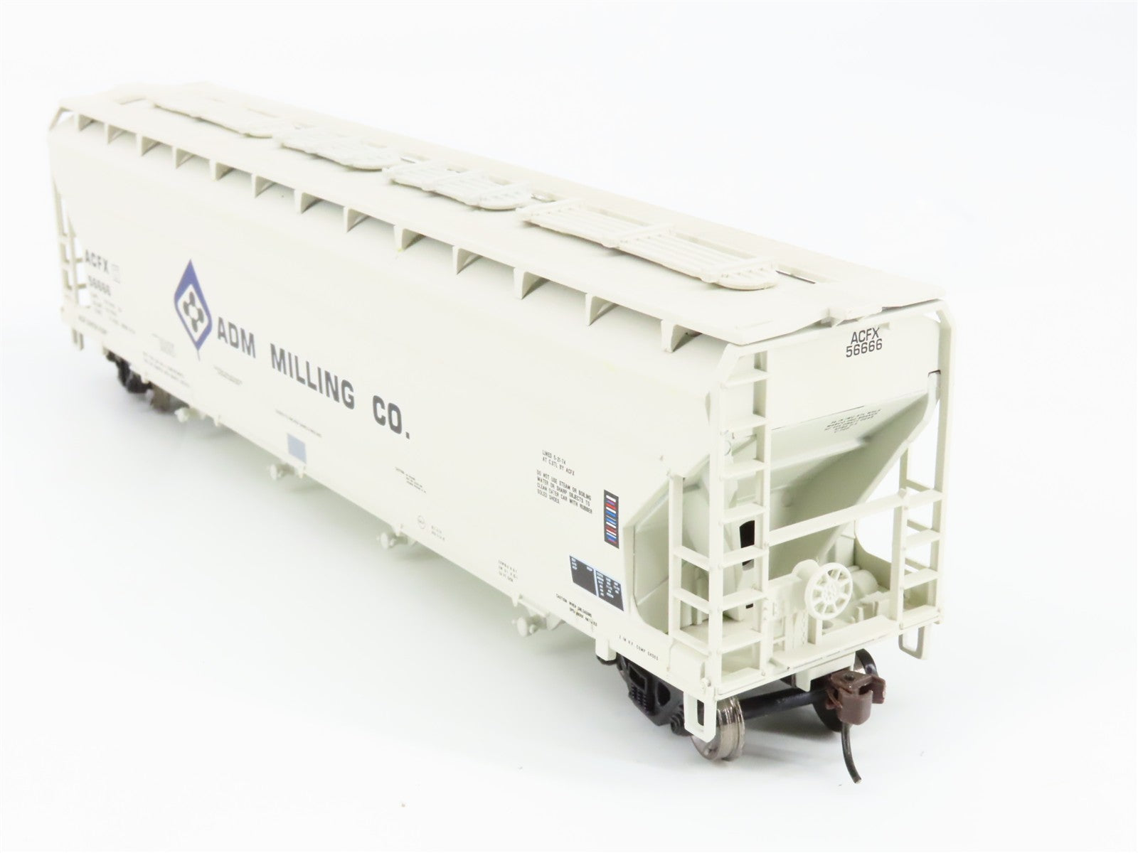 HO Scale Athearn 72263 ACFX ADM Milling Co. 55' 4-Bay Covered Hopper 56666 RTR