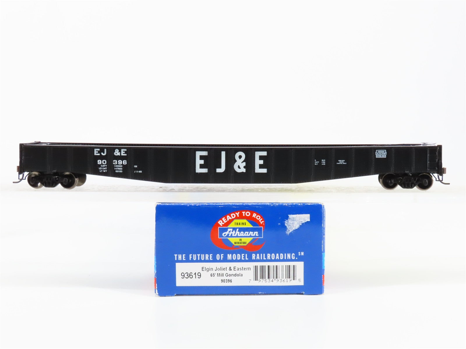 HO Scale Athearn 93619 EJE Elgin Joliet & Eastern 65' Mill Gondola 90396 RTR