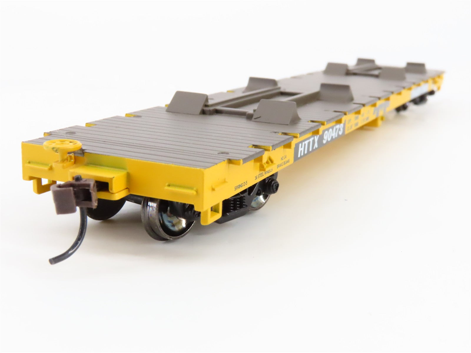 HO Scale Athearn 81935 HTTX Trailer Train 60' Flat Car 90473 RTR