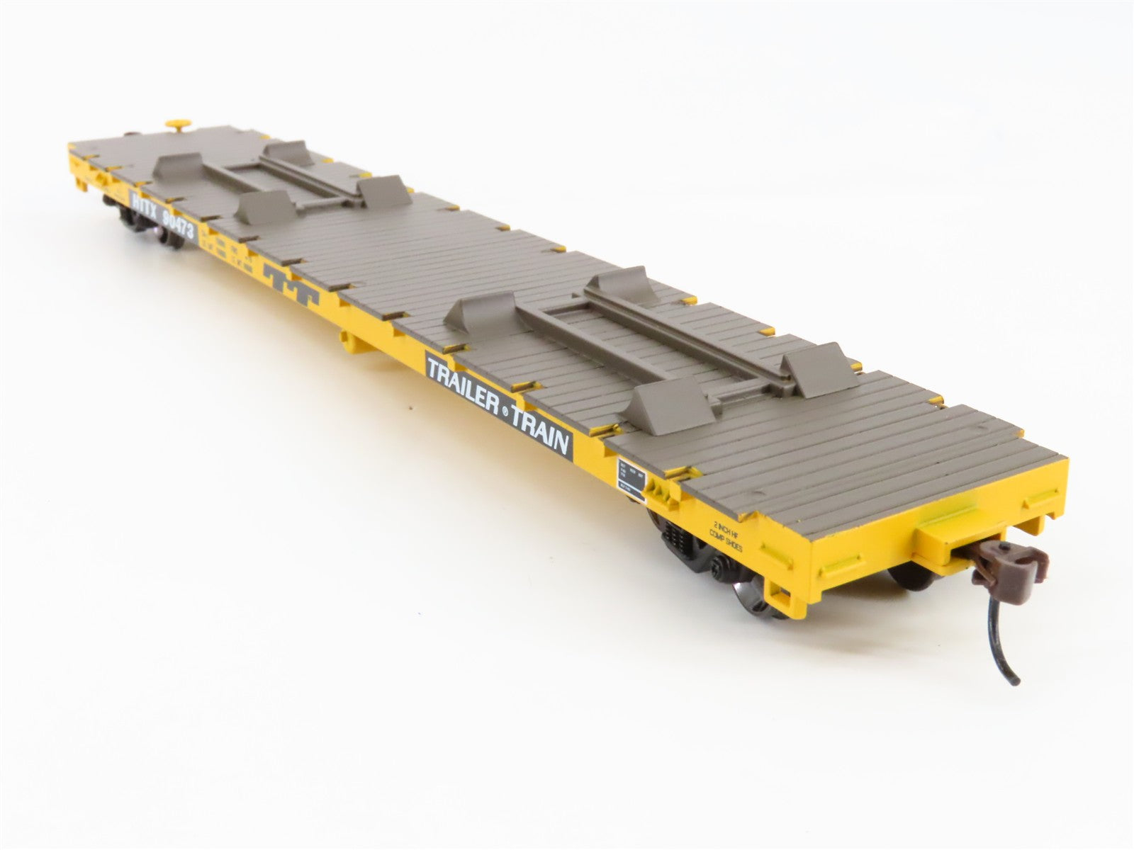 HO Scale Athearn 81935 HTTX Trailer Train 60' Flat Car 90473 RTR