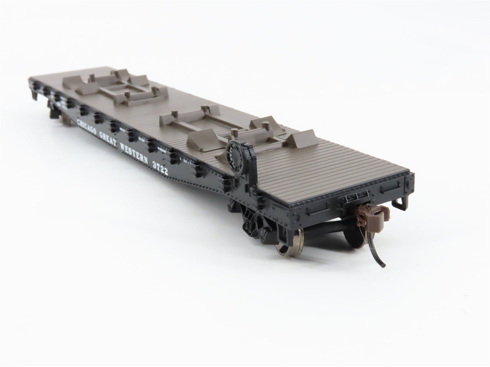 HO Scale Athearn 81265 CGW Chicago Great Western 50' Flat Car 3722 RTR