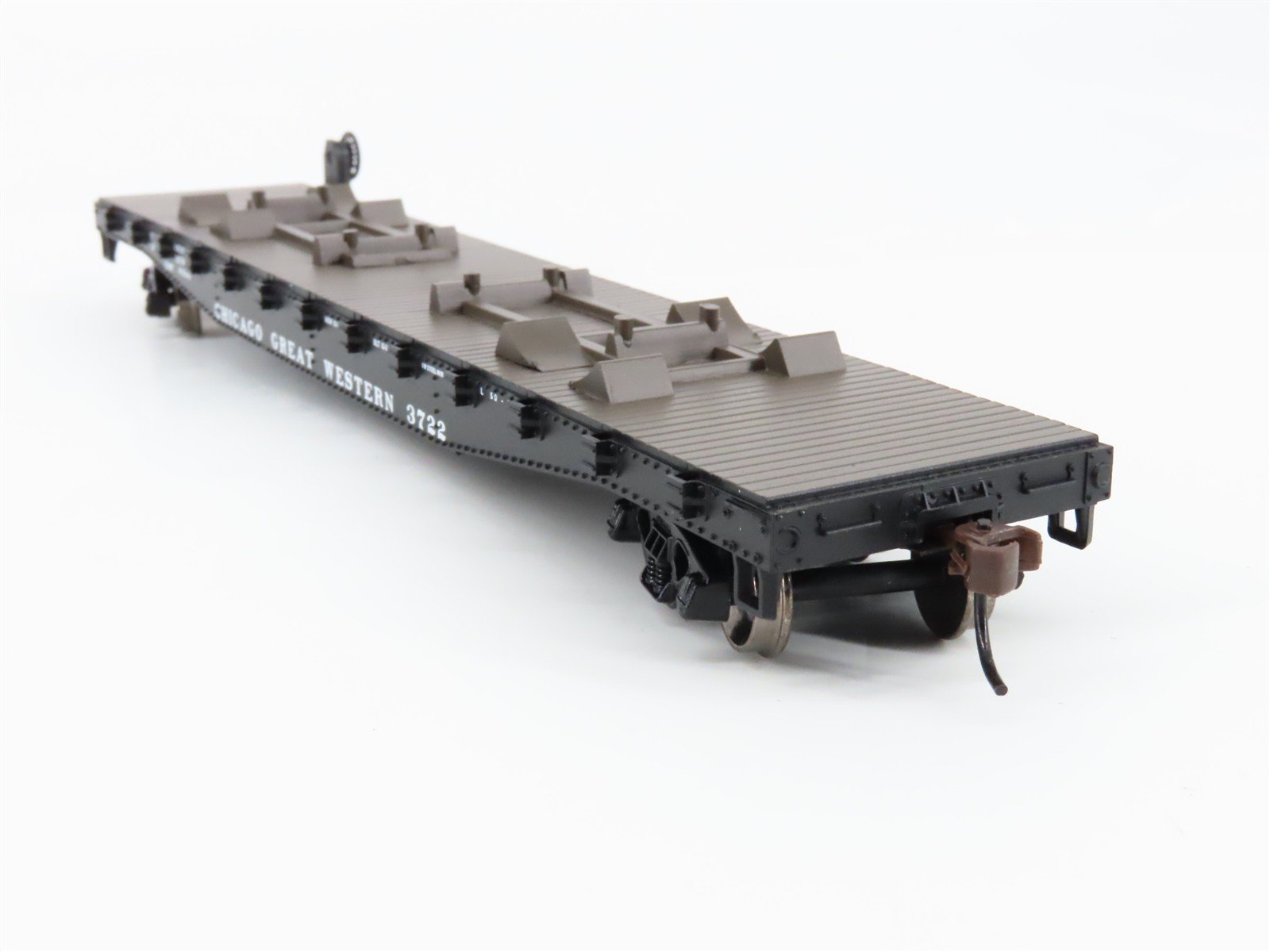 HO Scale Athearn 81265 CGW Chicago Great Western 50' Flat Car 3722 RTR