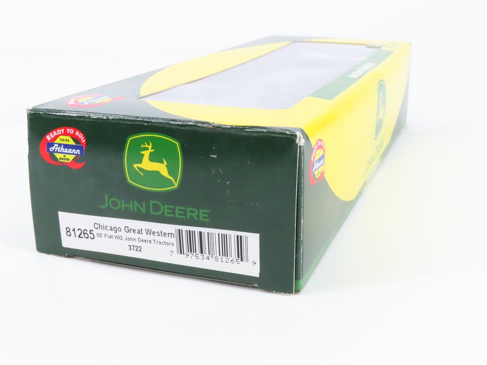 HO Scale Athearn 81265 CGW Chicago Great Western 50' Flat Car 3722 RTR