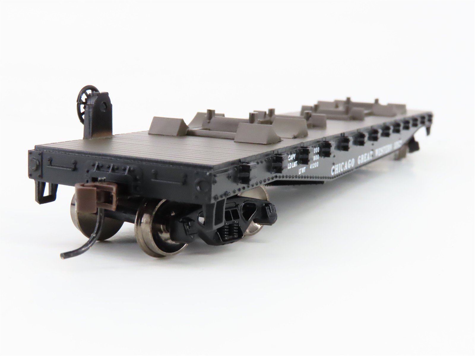 HO Scale Athearn 81266 CGW Chicago Great Western 50' Flat Car 3767 RTR