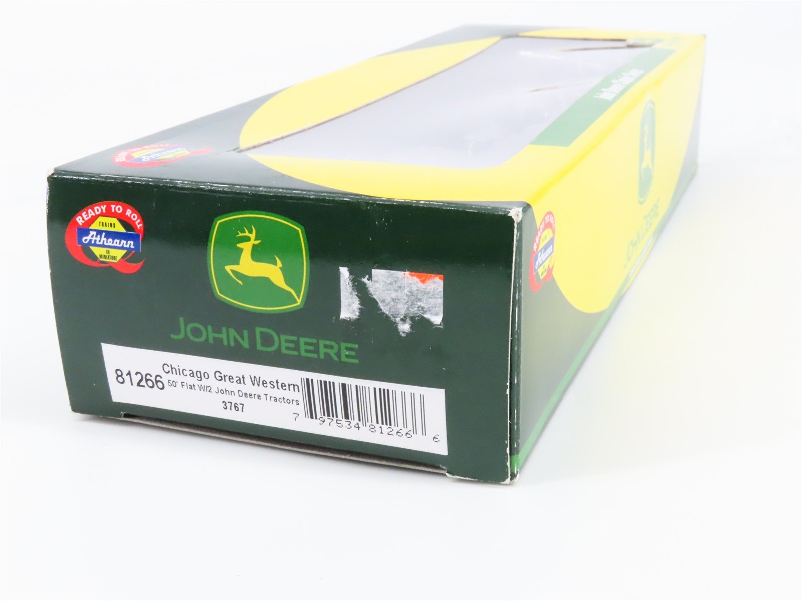 HO Scale Athearn 81266 CGW Chicago Great Western 50' Flat Car 3767 RTR