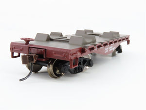HO Scale Roundhouse 81253 ATSF Santa Fe 30' Flat Car 97551 RTR
