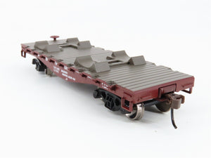 HO Scale Roundhouse 81253 ATSF Santa Fe 30' Flat Car 97551 RTR
