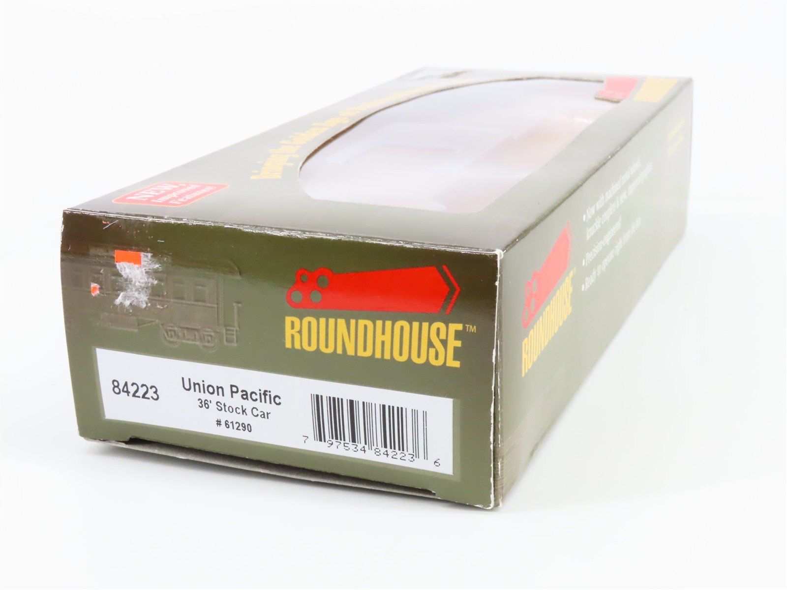 Roundhouse 84223 UP Union Pacific 36' Stock/Cattle Car 61290 RTR