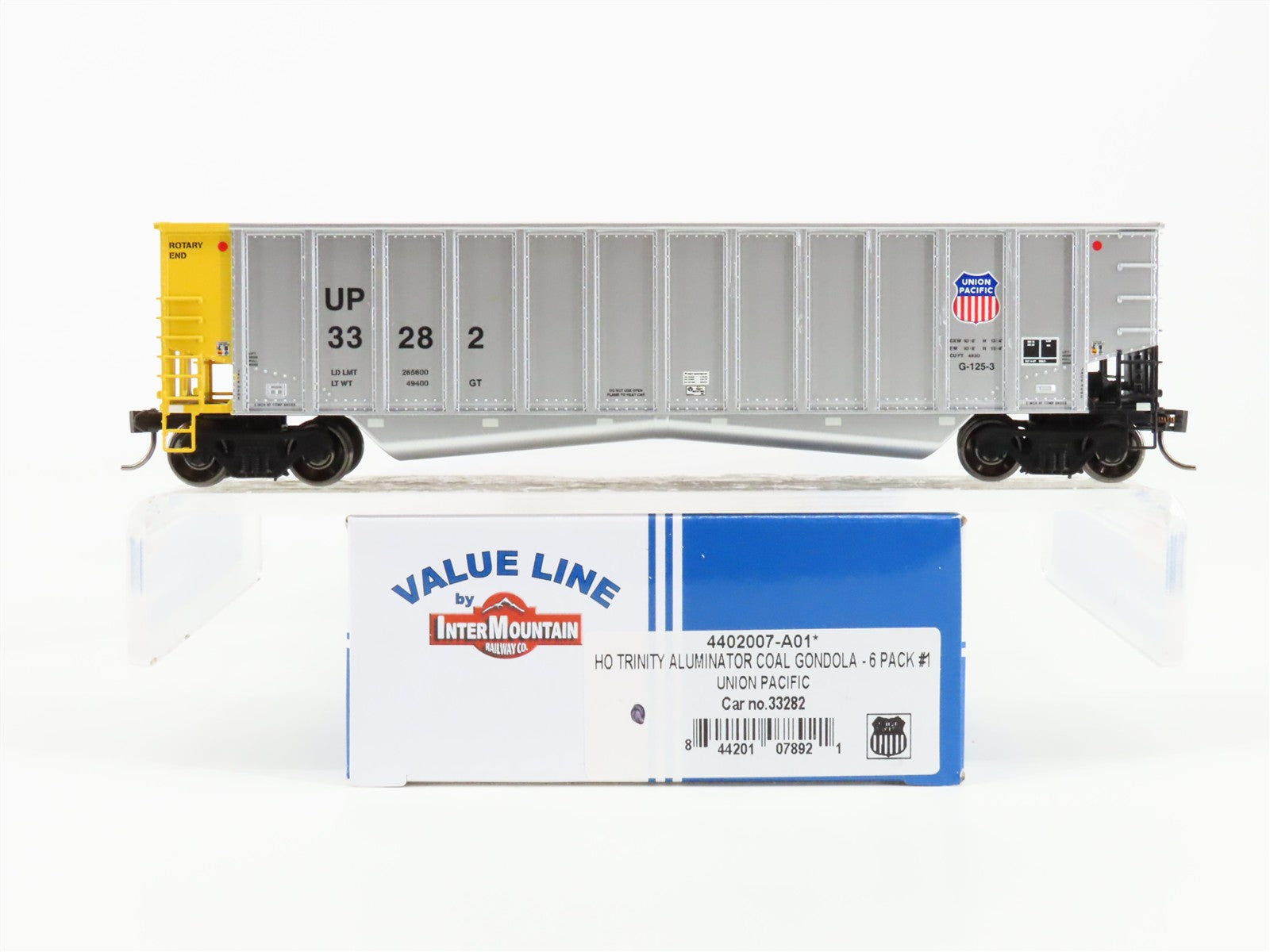 HO Scale InterMountain 4402007-A01* UP Union Pacific Gondola 33282 RTR