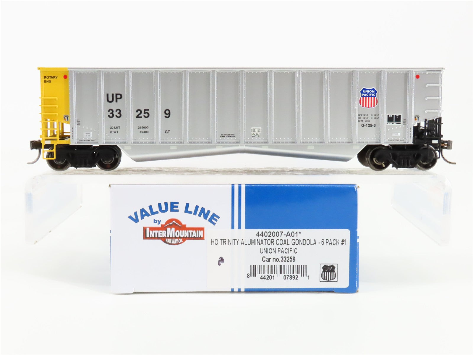 HO Scale InterMountain 4402007-A01* UP Union Pacific Gondola 33259 RTR