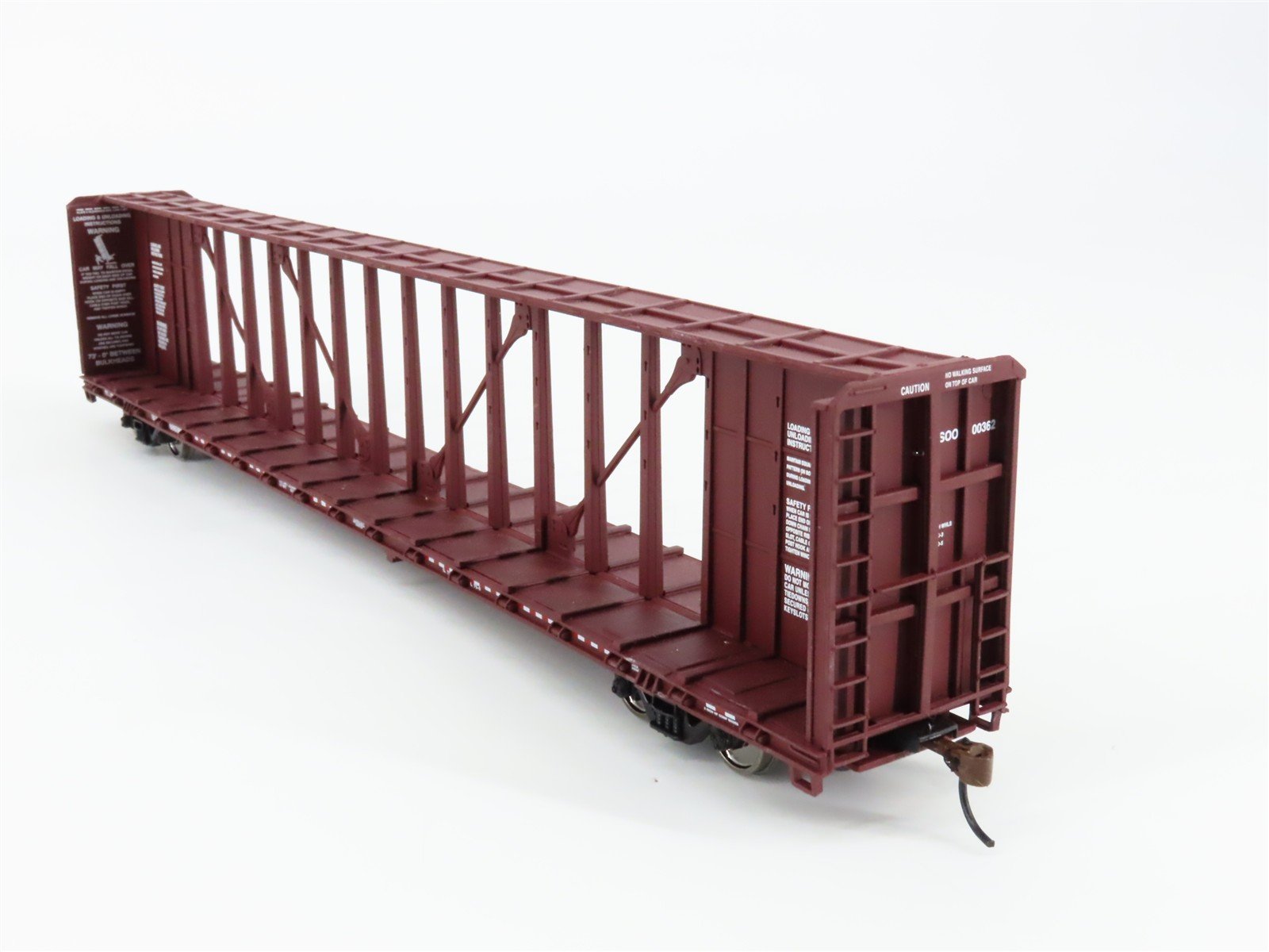 HO Scale Walthers 932-4136 Soo Line 72' Centerbeam Flat Car 600362 RTR