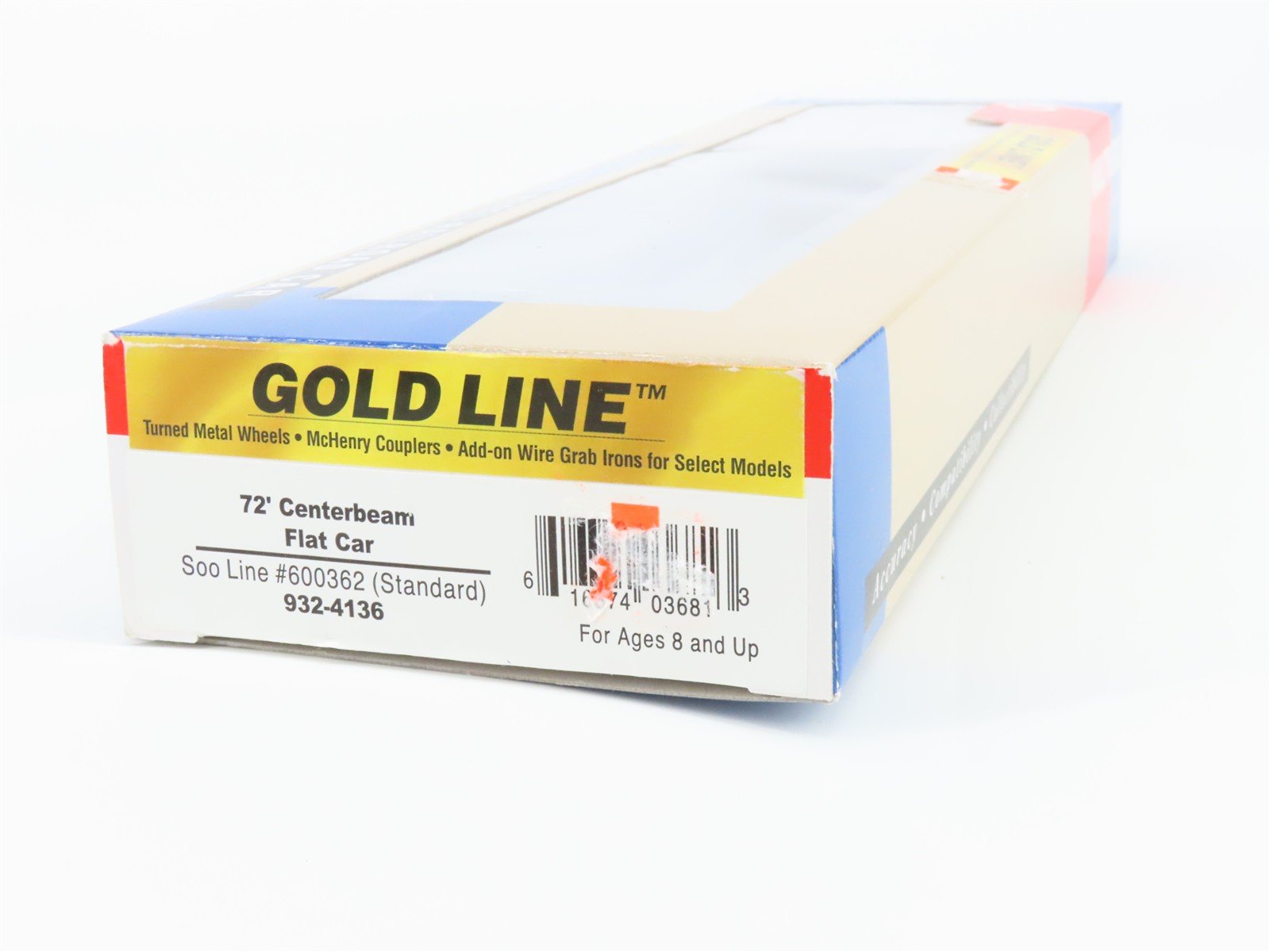 HO Scale Walthers 932-4136 Soo Line 72' Centerbeam Flat Car 600362 RTR