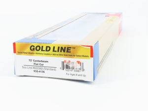 HO Scale Walthers 932-4136 Soo Line 72' Centerbeam Flat Car 600362 RTR
