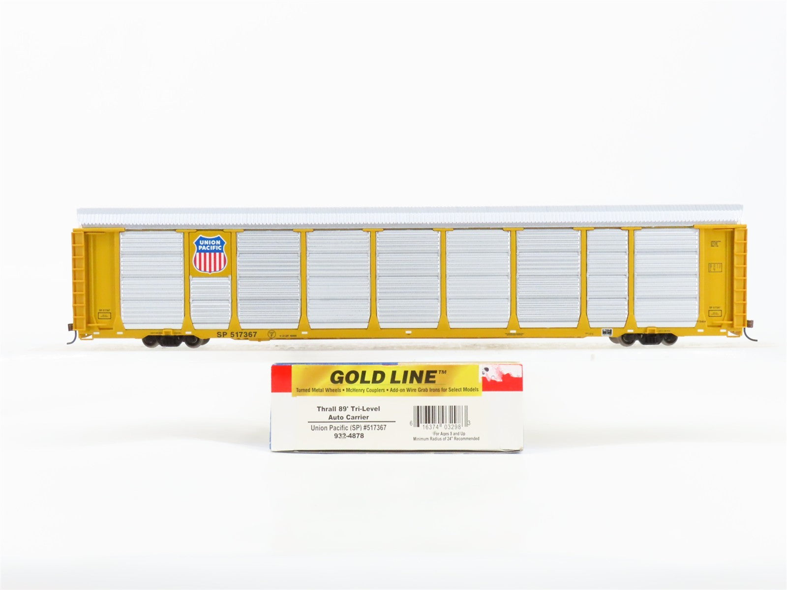 HO Scale Walthers 932-4878 SP Southern Pacific 89' Tri-Level Auto Carrier RTR