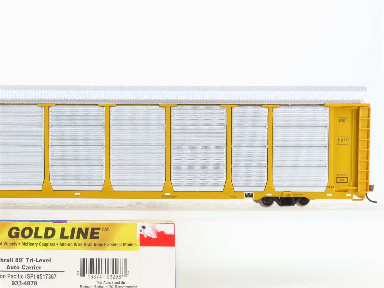 HO Scale Walthers 932-4878 SP Southern Pacific 89' Tri-Level Auto Carrier RTR