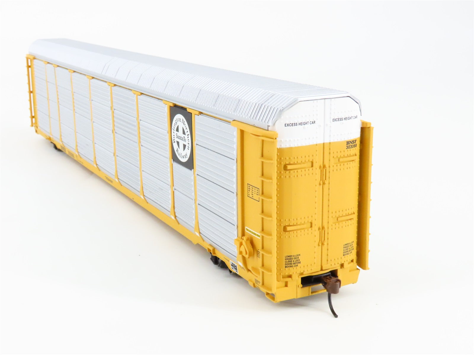 HO Scale Walthers 932-4874 BNSF Railway 89' Auto Carrier 303088 RTR