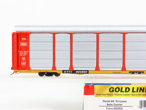 HO Scale Walthers 932-4871 SLSF Frisco 89' Thrall Tri-Level Auto Carrier RTR