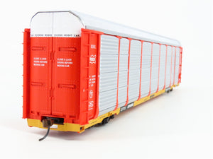 HO Scale Walthers 932-4871 SLSF Frisco 89' Thrall Tri-Level Auto Carrier RTR