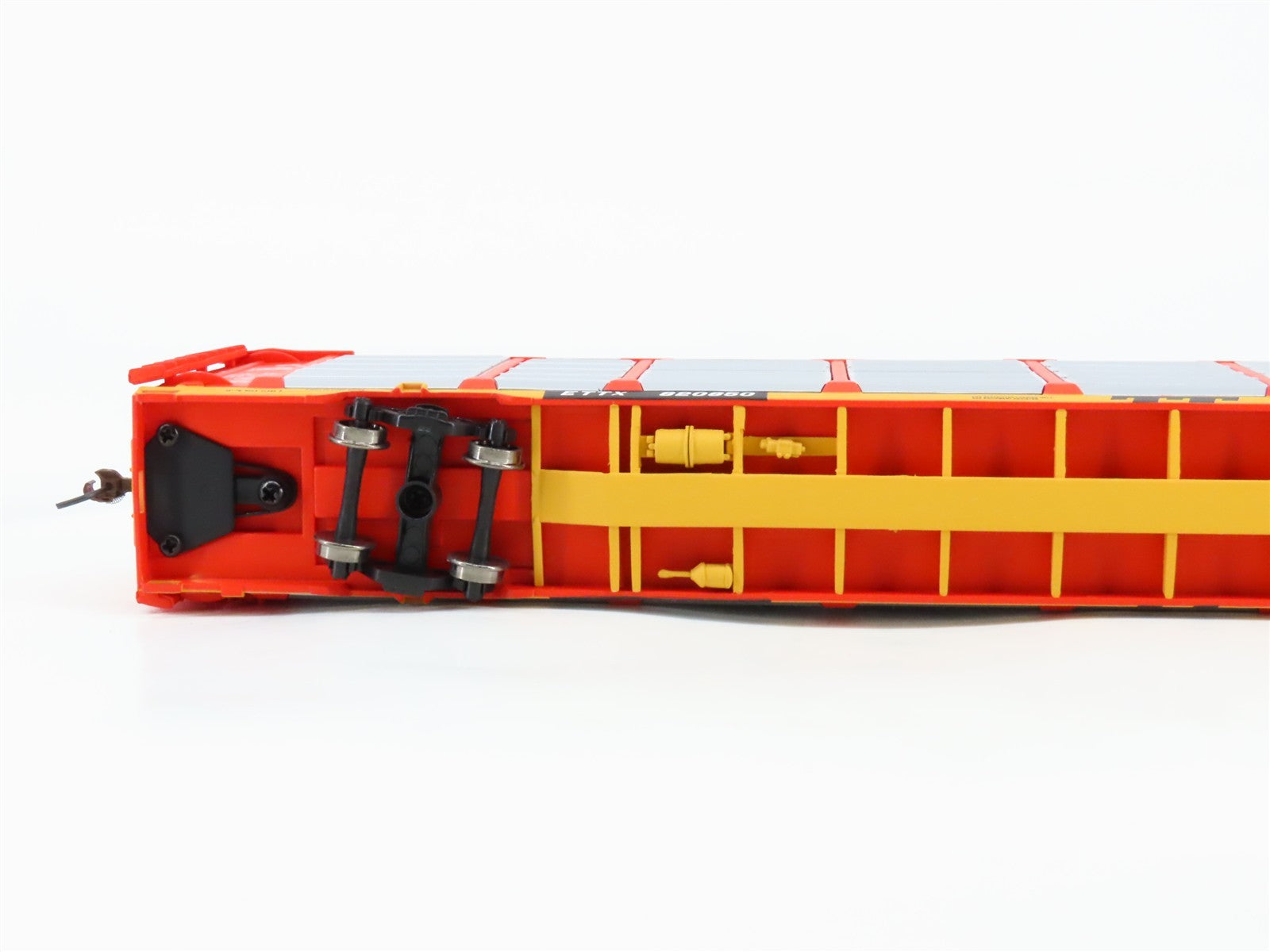 HO Scale Walthers 932-4871 SLSF Frisco 89' Thrall Tri-Level Auto Carrier RTR