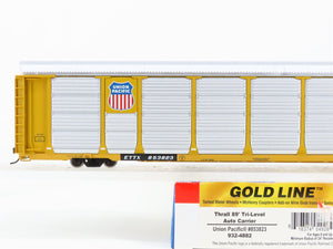 HO Scale Walthers 932-4882 UP Union Pacific 89' Tri-Level Auto Carrier RTR
