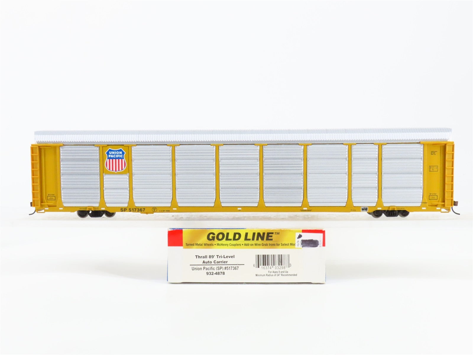 HO Scale Walthers 932-4878 SP Southern Pacific 89' Tri-Level Auto Carrier RTR