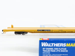 HO Scale Walthers 910-5725 JTTX Trailer-Train 89' Flat Car 930155 RTR