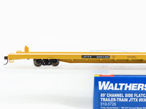 HO Scale Walthers 910-5726 JTTX Trailer-Train 89' Channel Side Flat Car RTR