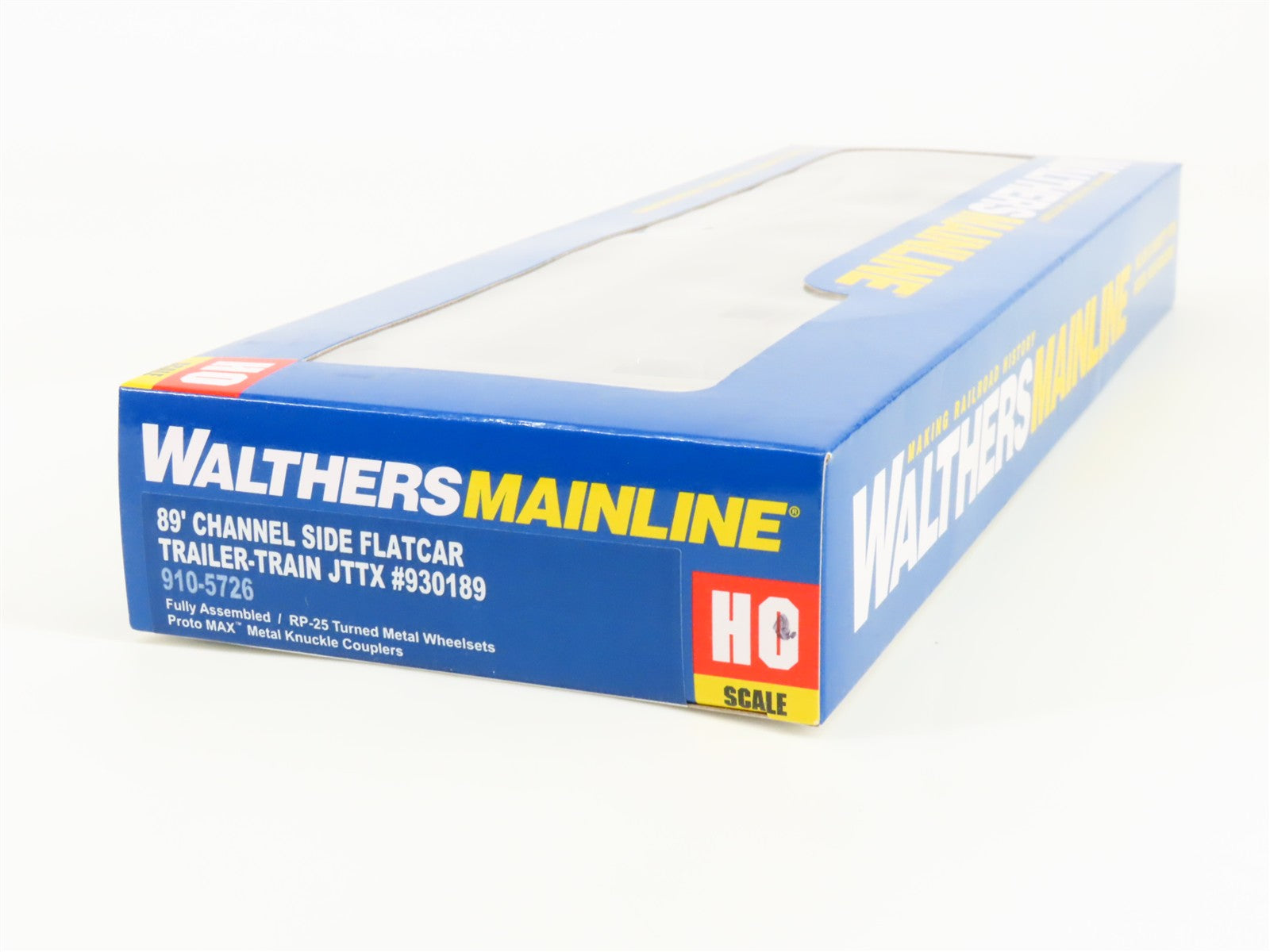 HO Scale Walthers 910-5726 JTTX Trailer-Train 89' Channel Side Flat Car RTR