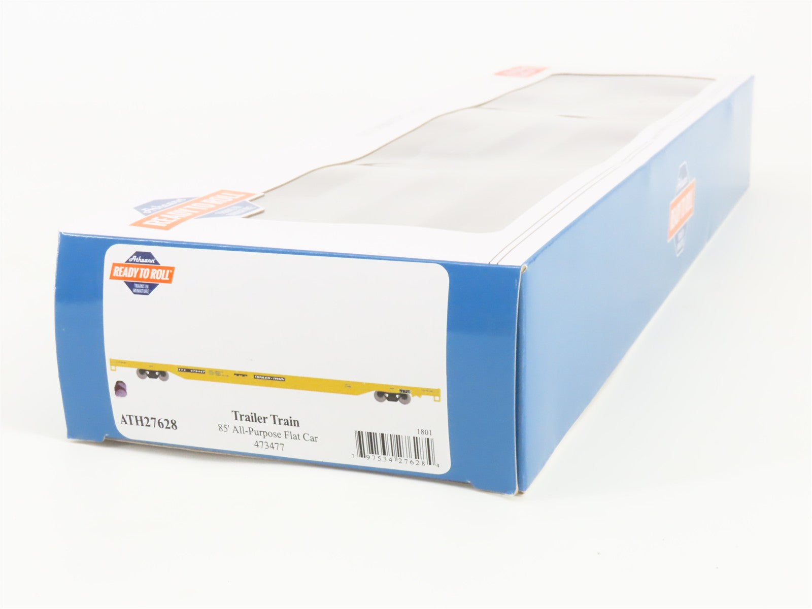 HO Scale Athearn ATH27628 TTX Trailer Train 85' All-Purpose Flat Car 473477 RTR