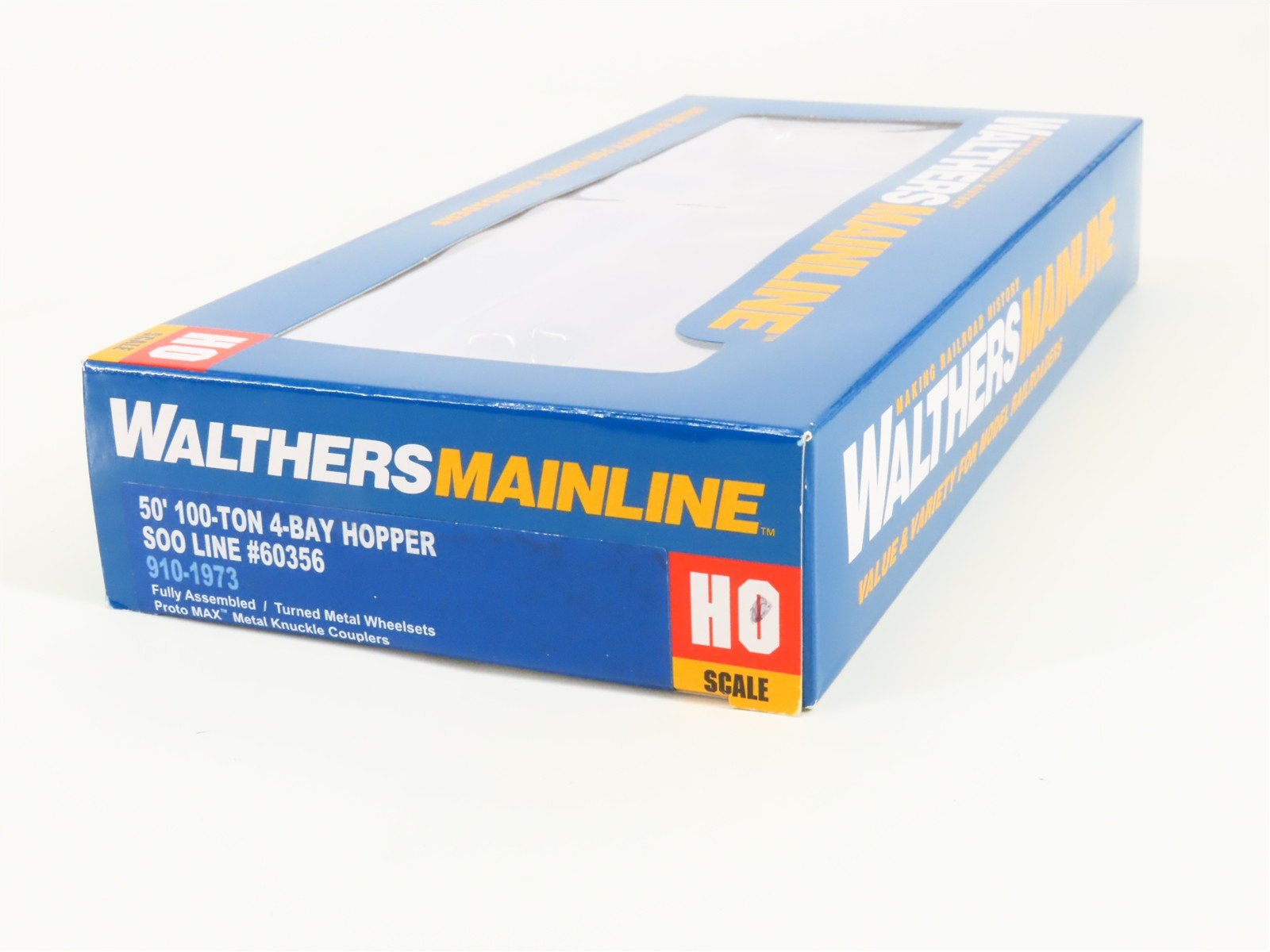 HO Scale Walthers 910-1973 Soo Line 50' 4-Bay Hopper 60356 RTR