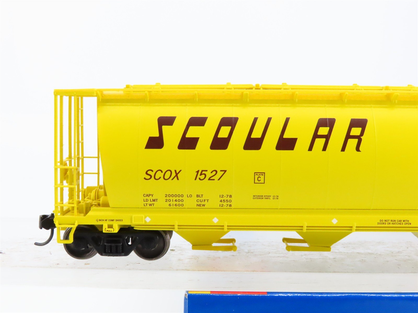 HO Scale Walthers 910-7321 Scoular 59' Cylindrical Hopper 1527 RTR