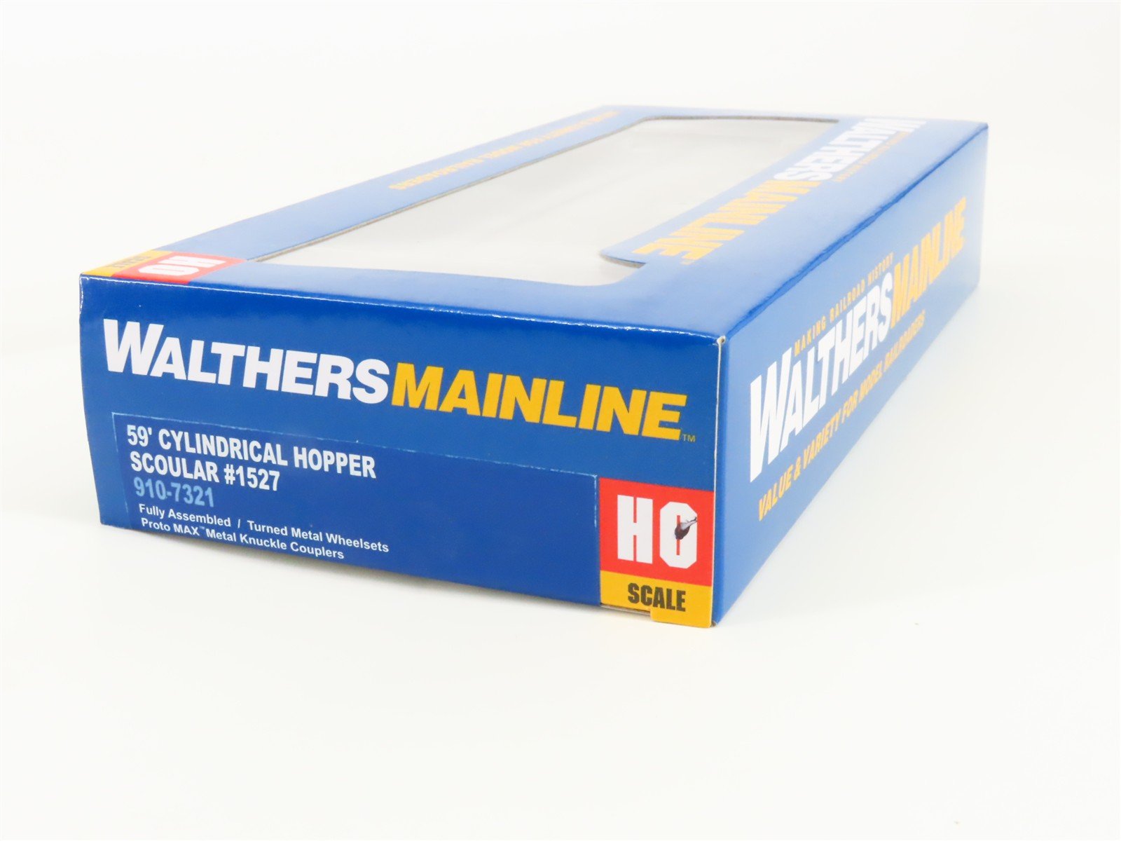 HO Scale Walthers 910-7321 Scoular 59' Cylindrical Hopper 1527 RTR