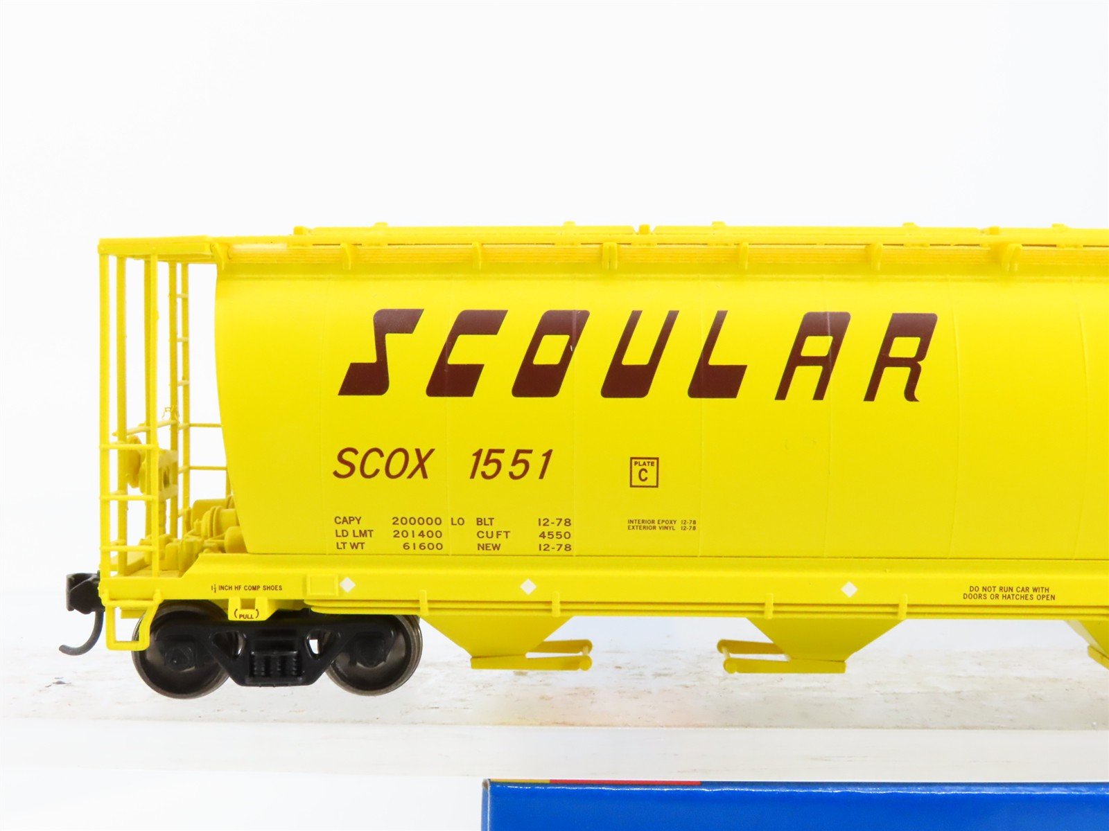 HO Scale Walthers 910-7322 SCLX Scoular 59' Cylindrical Hopper 1551 RTR