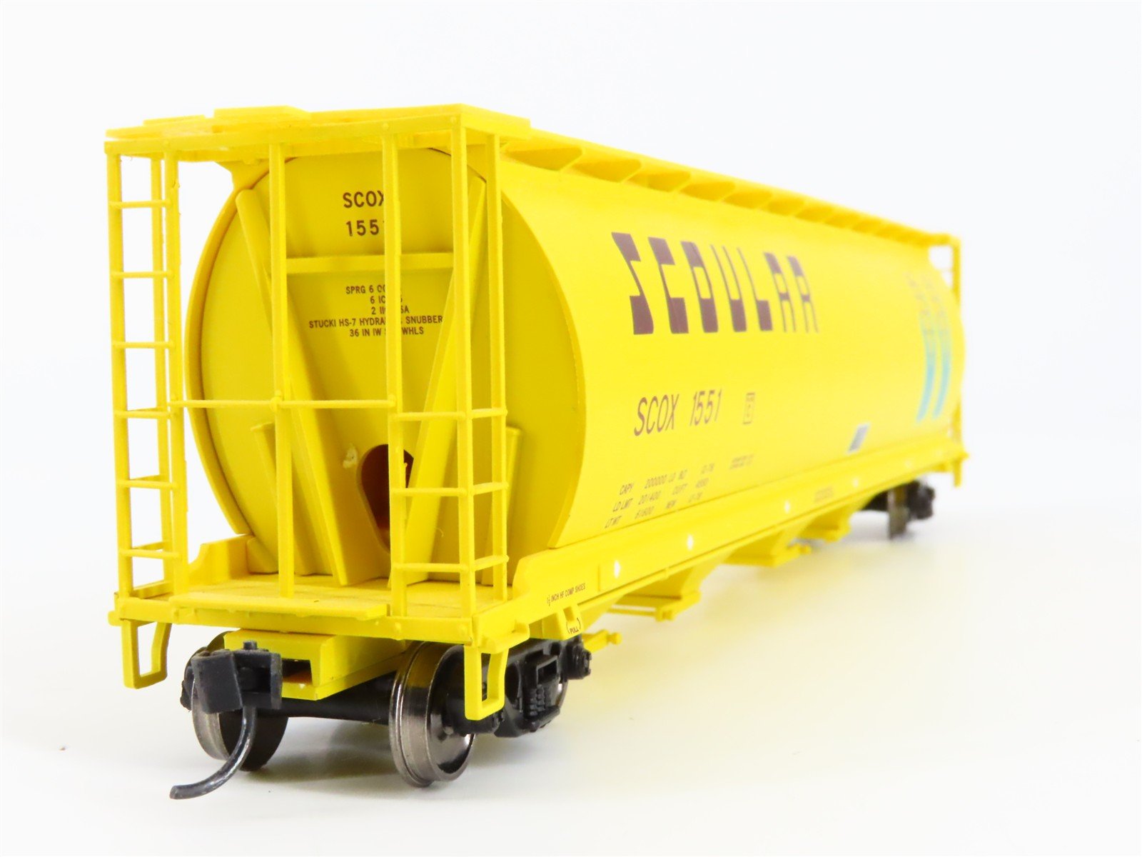 HO Scale Walthers 910-7322 SCLX Scoular 59' Cylindrical Hopper 1551 RTR