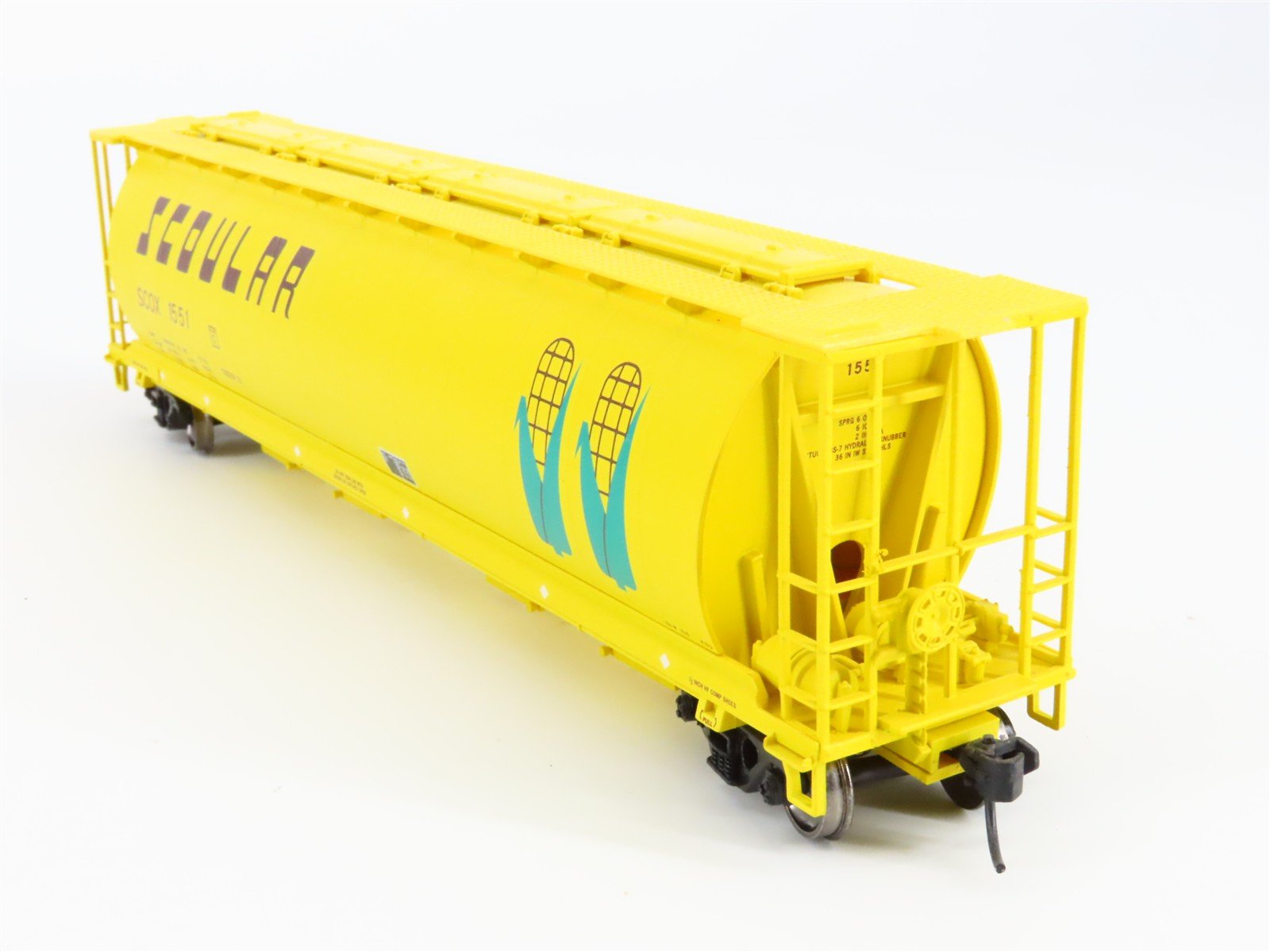 HO Scale Walthers 910-7322 SCLX Scoular 59' Cylindrical Hopper 1551 RTR