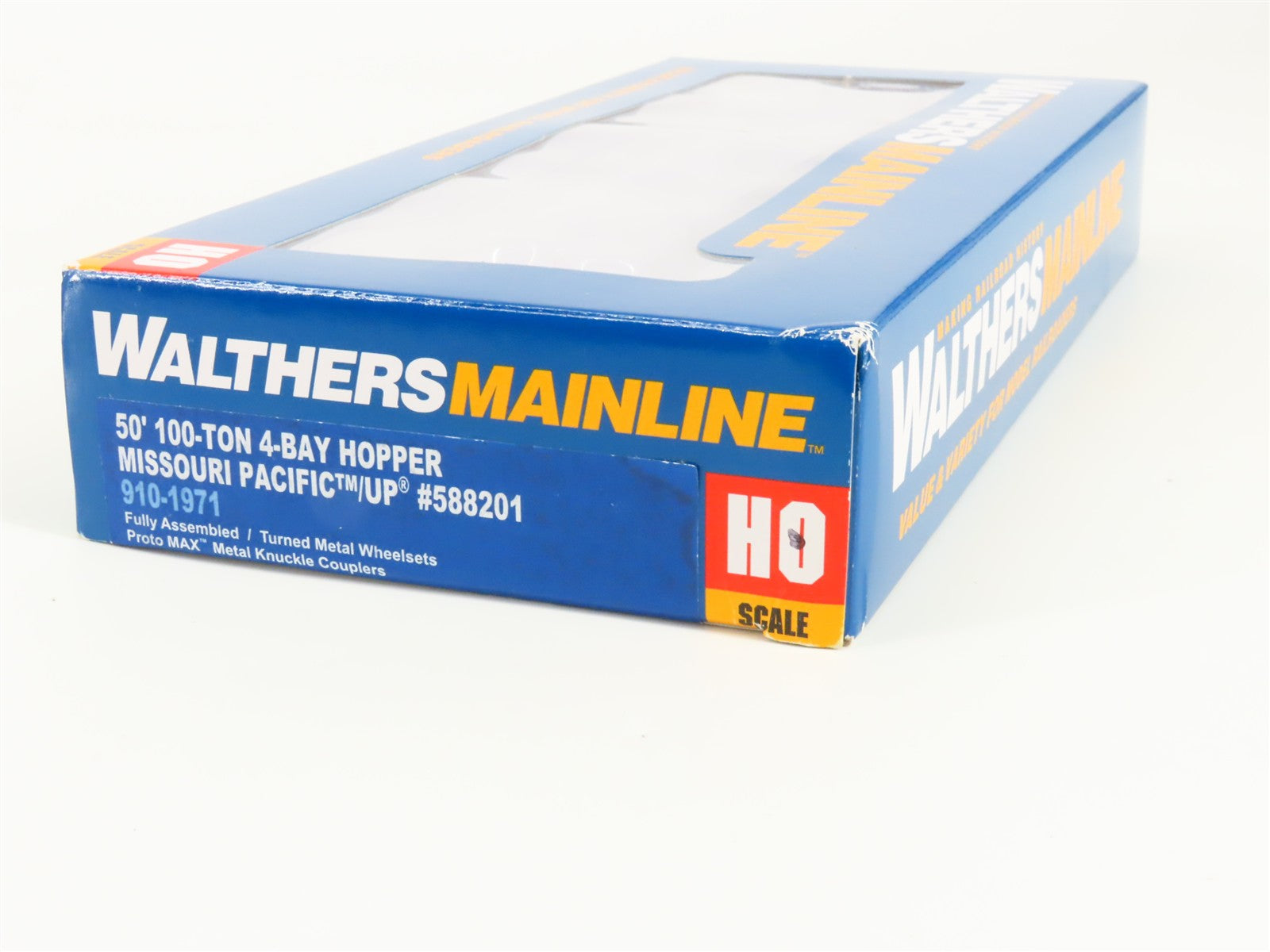 HO Scale Walthers 910-1971 MP Missouri Pacific 50' 4-Bay Hopper 588201 RTR