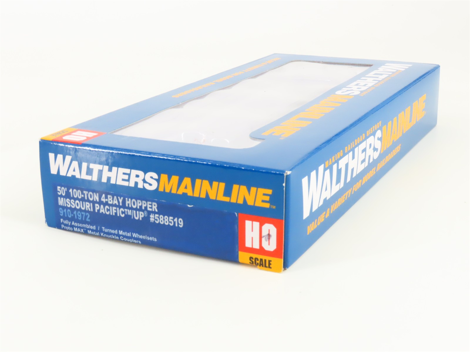 HO Scale Walthers 910-1972 MP Missouri Pacific 50' 4-Bay Hopper 588519 RTR