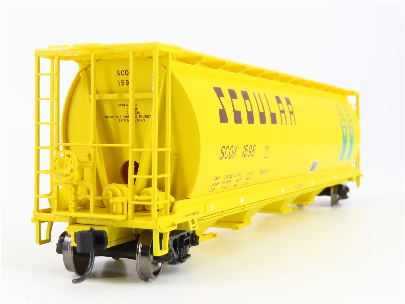 HO Scale Walthers 910-7323 SCOX Scoular 59' Cylindrical Hopper 1598 RTR