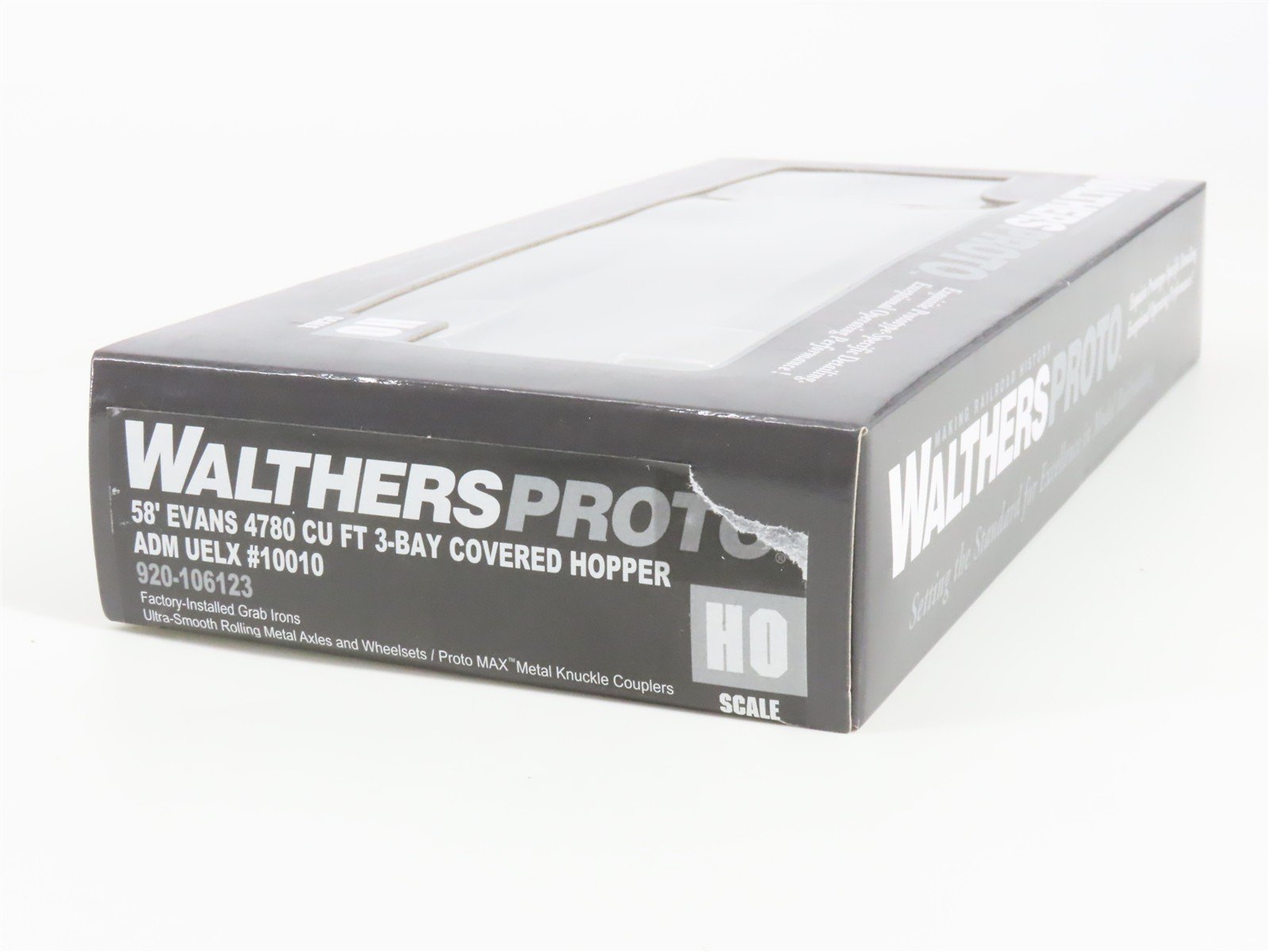 HO Scale Walthers 920-106123 UELX ADM 58' 3-Bay Covered Hopper 10010 RTR